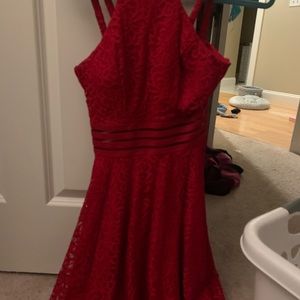 Macy's red dress